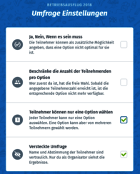 Doodle Einstellungen