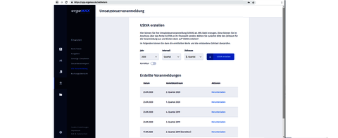 Umsatzsteuervoranmeldung