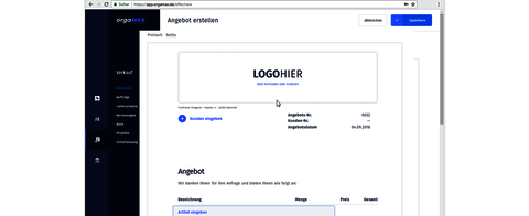 Angebot verfassen