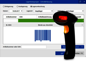 Praxisbeispiel Bestandserfassung und -umbuchung per EAN-Scanner: orgaMAX Lagerbewegung Praxisbeispiel Bestandserfassung und -umbuchung per EAN-Scanner: orgaMAX Lagerbewegung