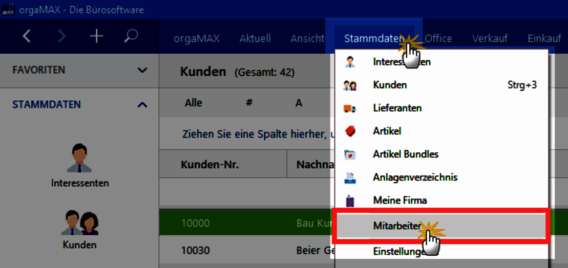Stammdaten Mitarbeiter Stammdaten Mitarbeiter