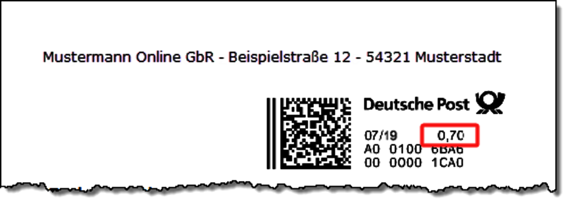 Alte Internetmarke Alte Internetmarke