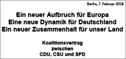 Überschrift Koalitionsvertrag Überschrift Koalitionsvertrag
