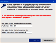 Freischalt Dialog Freischalt Dialog