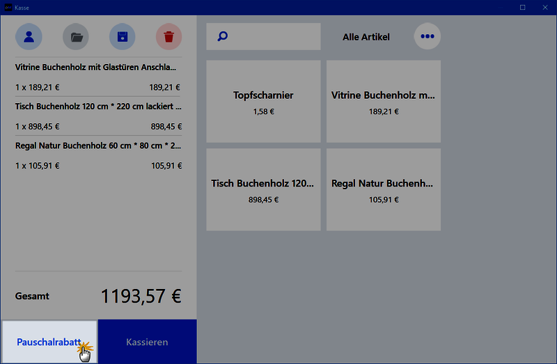 Registrierkasse Pauschalrabatt Registrierkasse Pauschalrabatt