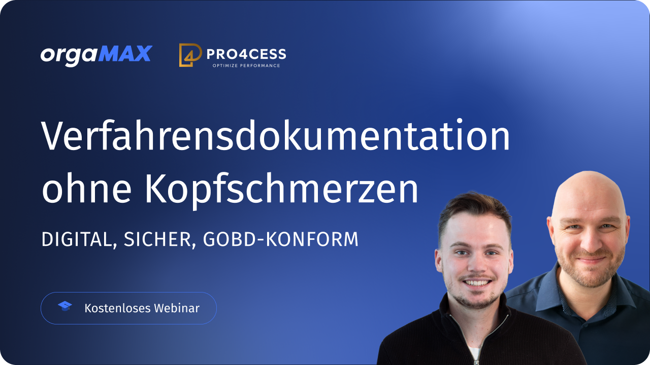 Verfahrensdokumentation klar und rechtskonform