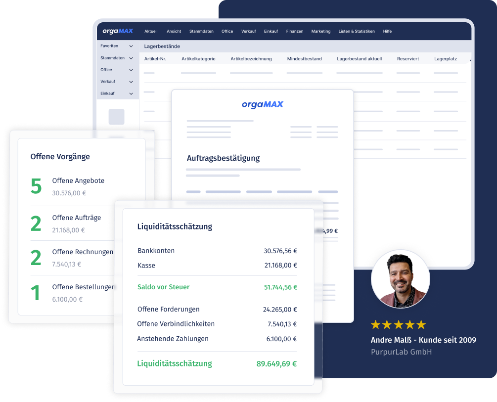 Das ERP-System, das mit Deinem Unternehmen wächst.