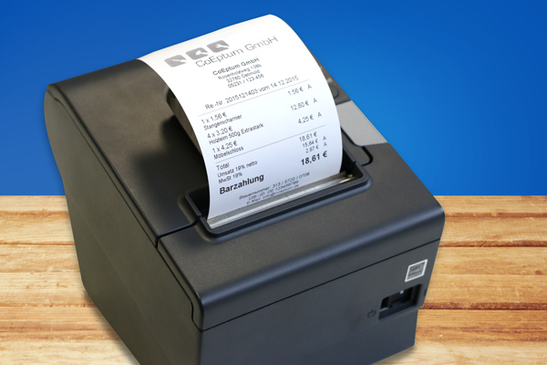Bondrucker zur Registrierkasse | orgaMAX Bürosoftware