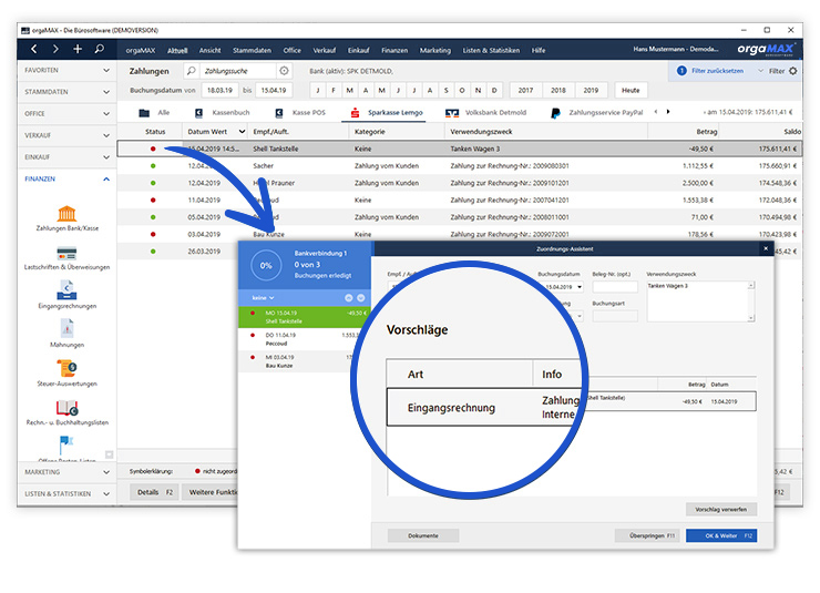 Online-Banking Funktionalität