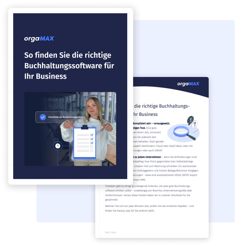 Vorschau der Checkliste zur Buchhaltungssoftware-Auswahl