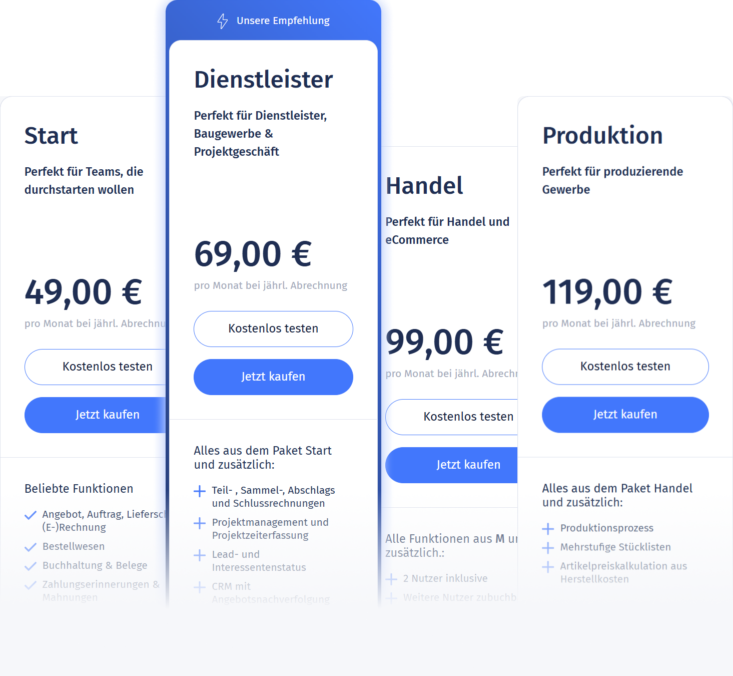 Mit orgaMAX ERP zahlst Du nur so viel, wie Du brauchst.