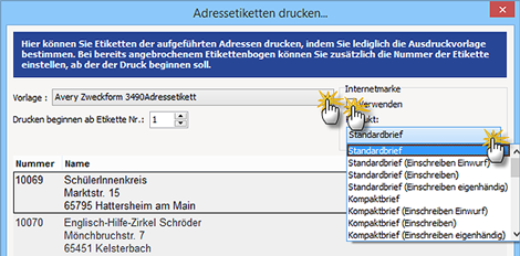 Adressetikett Adressetikett