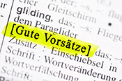 Gute Vorsätze Gute Vorsätze