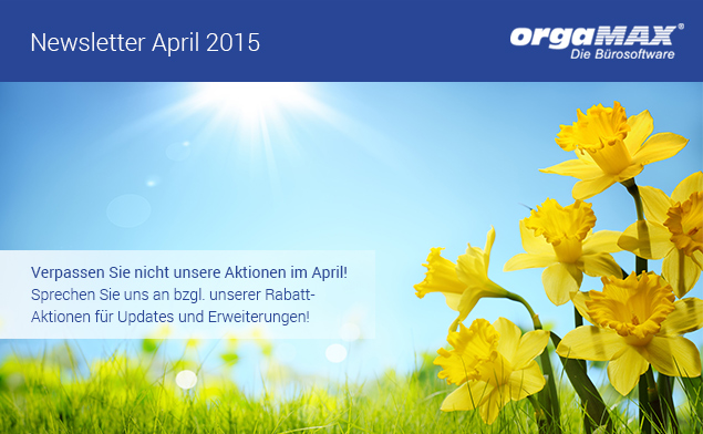 Newsletter April 2015 Newsletter April 2015