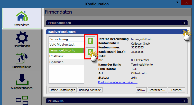Kontenreihenfolge Kontenreihenfolge