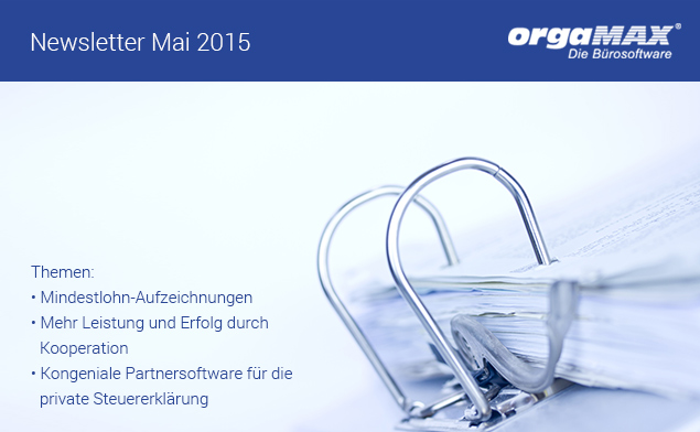 Newsletter Mai 2015 Newsletter Mai 2015