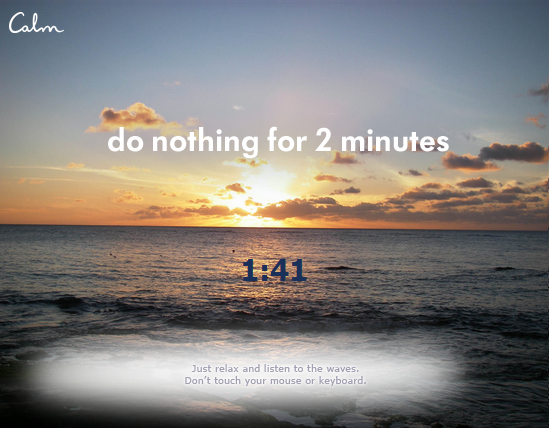 Calm-Anwendung Calm-Anwendung