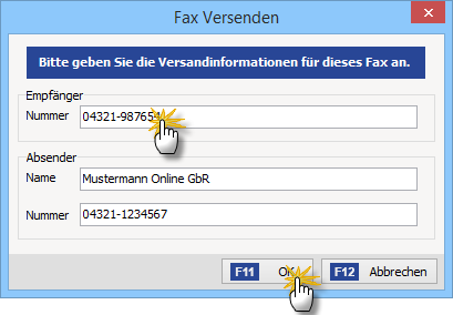Fax-Versand