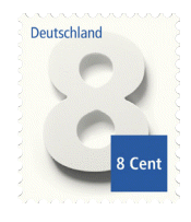 Portoerhöhung 2016: Abbildung 8-Cent-Briefmarke | orgaMAX Bürosoftware