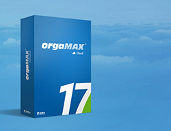 Abbildung Produktkarton: orgaMAX Cloud