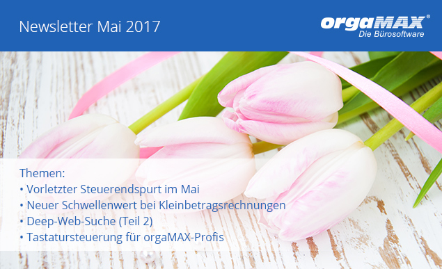 Newsletter Mai 2017 Newsletter Mai 2017