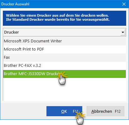 druckerauswahl