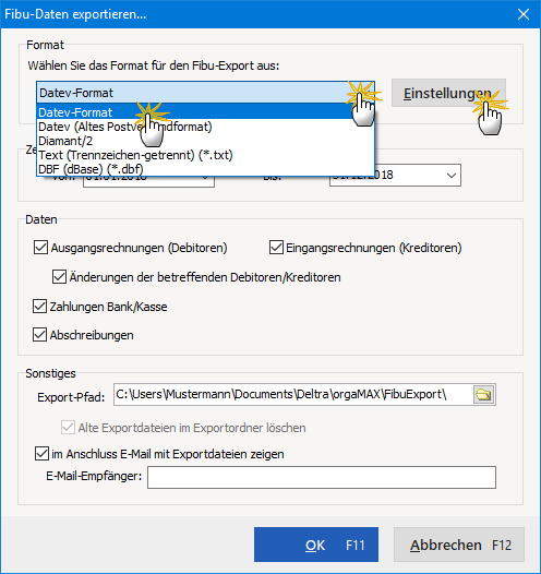 Datev Umstellung orgaMAX Datev Umstellung orgaMAX