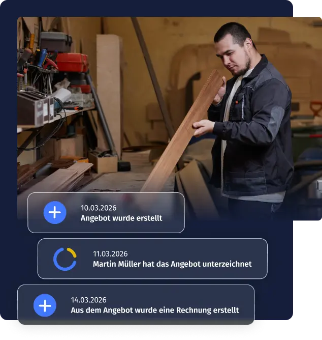 Vom Angebot bis zur Rechnung
