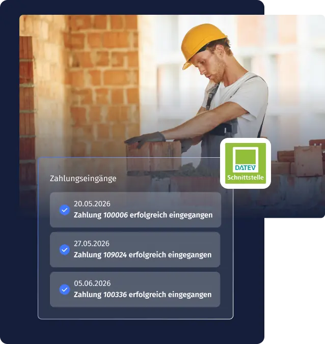 Deine Baustelle läuft. Deine Finanzen auch.