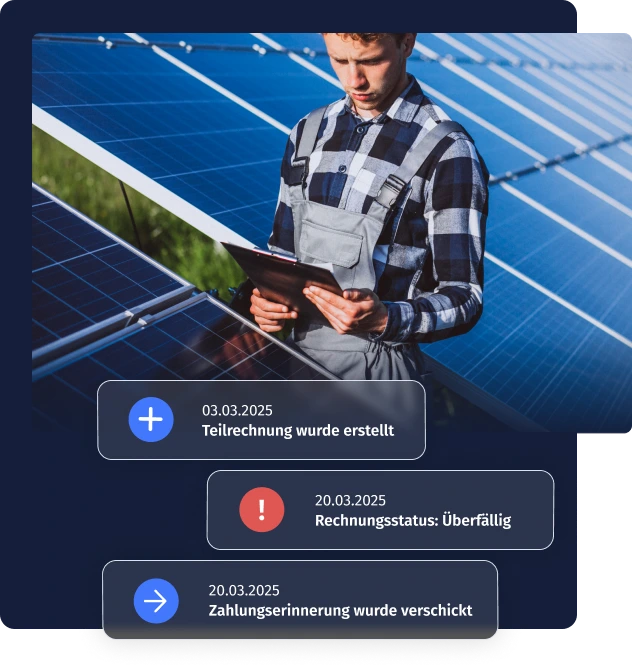 Abrechnung, die mit Deinem Projekt mitläuft