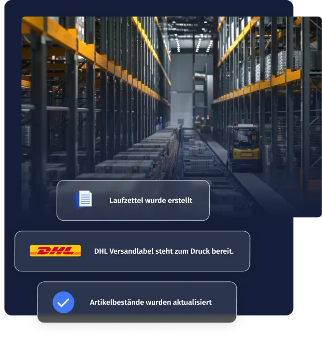 Weniger Sucherei zwischen Lager und Versand